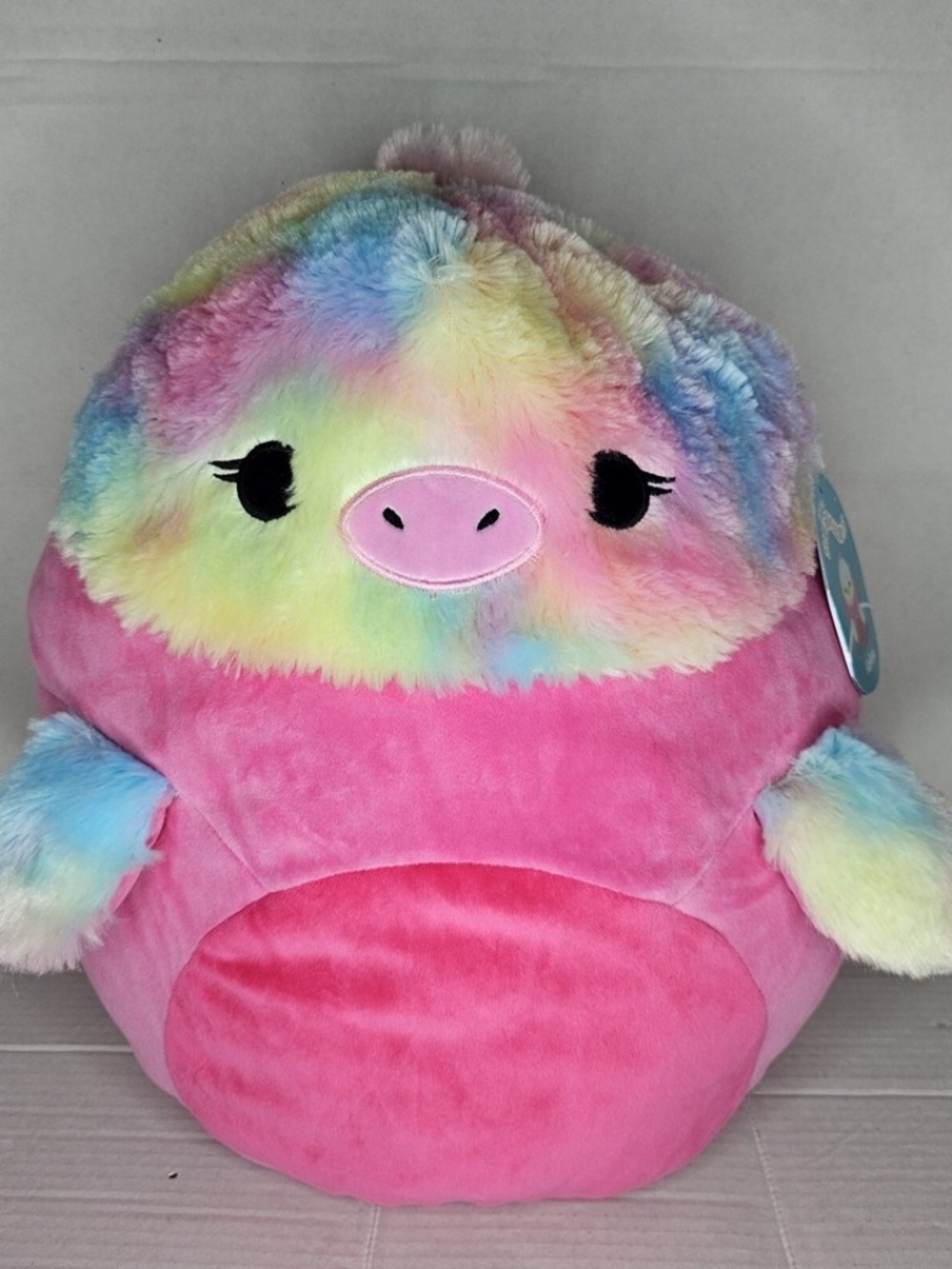 New Kellytoy Squishmallows 14" Abilene Hot Pink Ostrich Plush Stuffed Animal